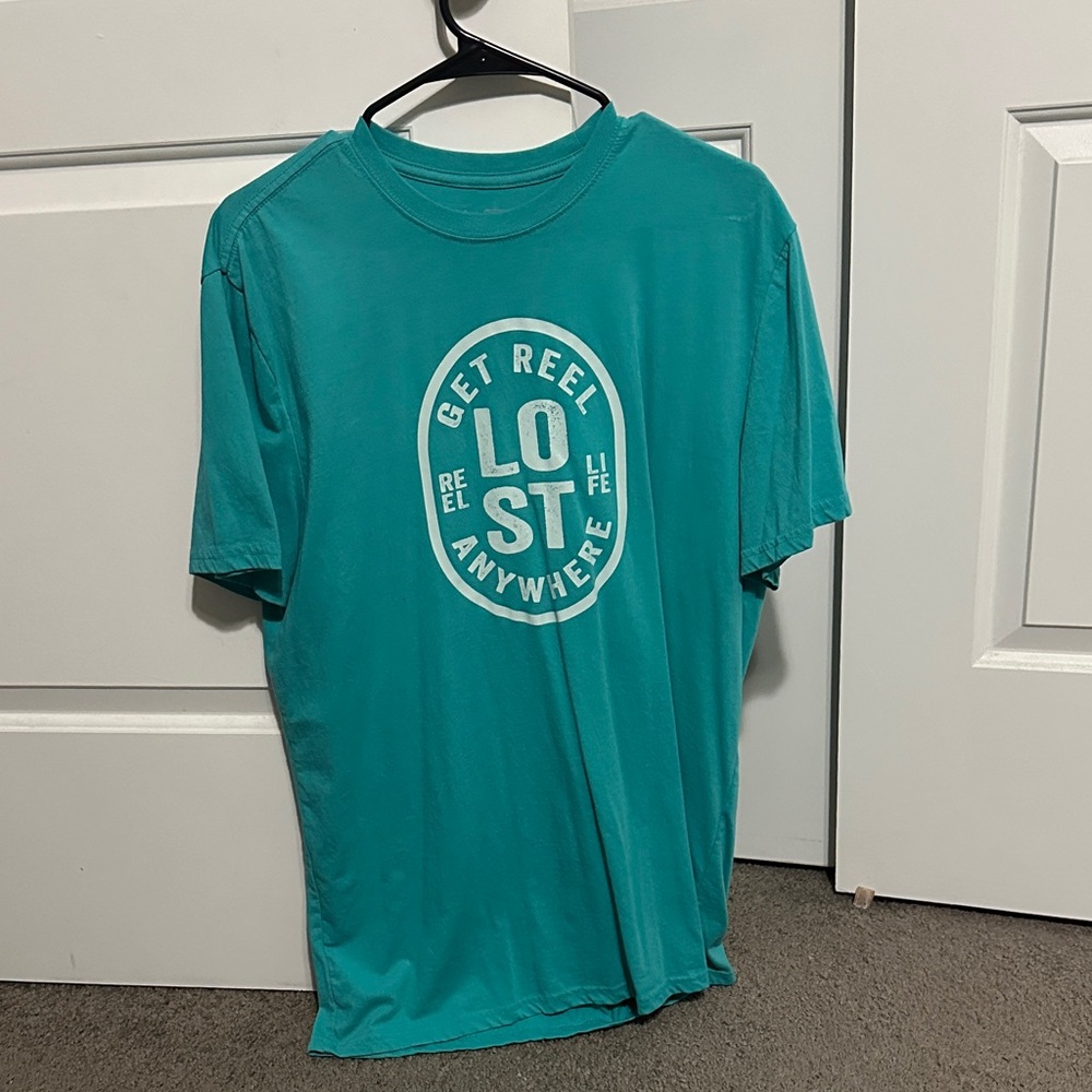 Reel Life Teal Graphic Tee